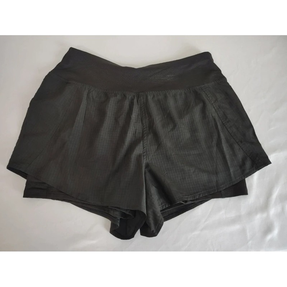 MTA Sport Women's Black Layered Athletic Shorts Size S